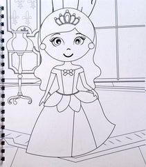 Colouring Fun Princess (With Sketch)