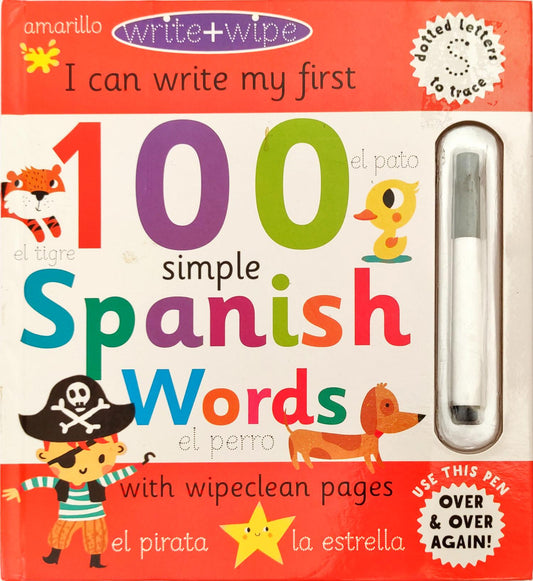 I Can Write My First 100 Simple Spanish Words (Wipe and Clean)