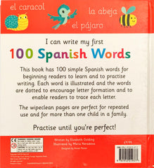 I Can Write My First 100 Simple Spanish Words (Wipe and Clean)