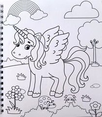Colouring Fun Unicorn (with Sketch)