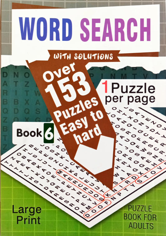 Word Search Book 6 (Over 150 Puzzles)