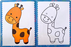 My First Animals Copy to Colour Book (Kids Fun!)