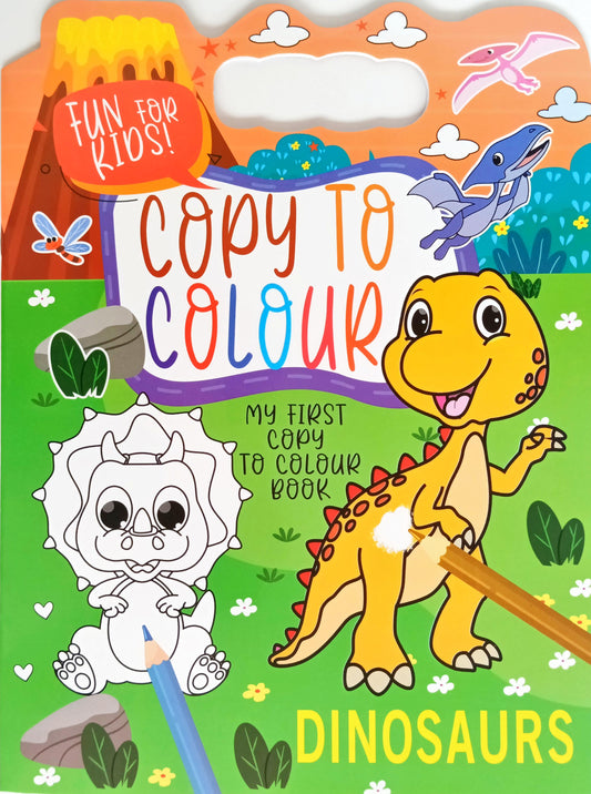 Dinosaur Copy to Colour Book