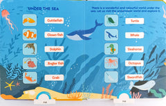 Ready For School - Animal World Slide Board Book (Push Pull)