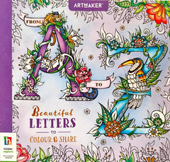 A to Z Beautiful Letters to Colour and Share