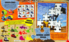 Diggers Sticker Jigsaw Book (With Over 100 Stickers)