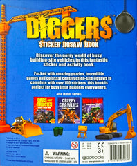 Diggers Sticker Jigsaw Book (With Over 100 Stickers)