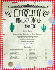 Usborne Cowboy Things to Make and Do (With Over 200 Stickers)