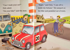 Dick Whittington gets on his Bike