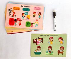Social Skills Learning Cards (Wipe and Clean Books with Box)