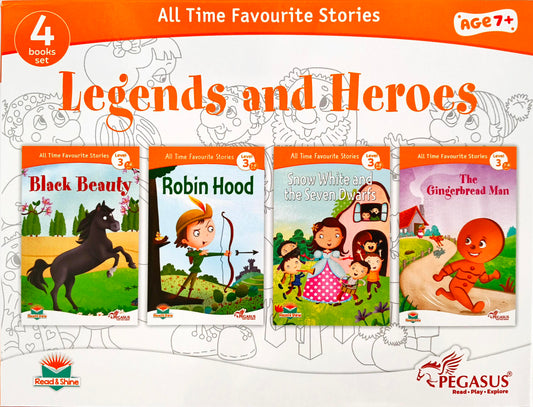 All Time Favourite Stories Legends and Heroes (Set of 4 Books with Box)