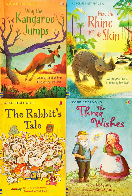 Usborne First Reading Level 1 Combo Set 12 (4 Books)