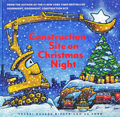 Construction site on Christmas night