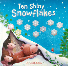Ten shiny Snowflakes