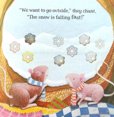 Ten shiny Snowflakes