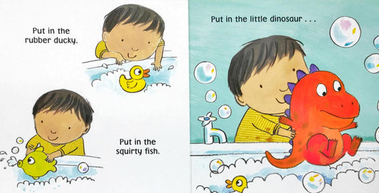 How to Bath Your Little Dinosaur