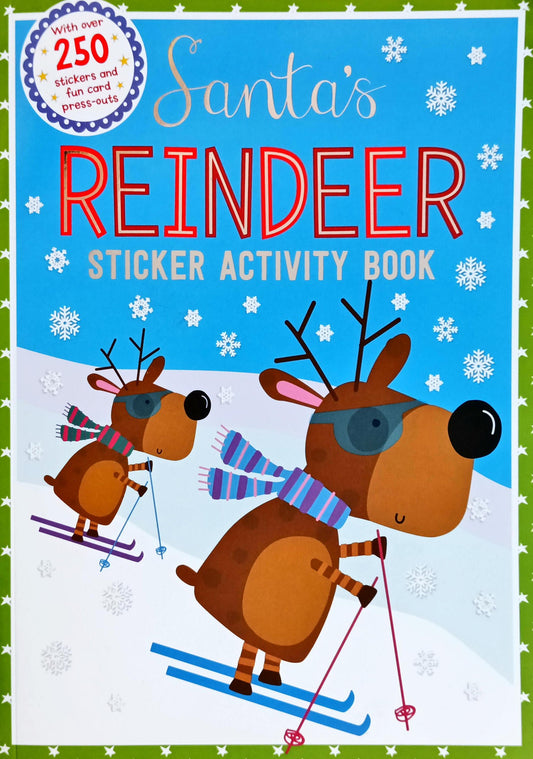 Santa's Reindeer Sticker Activity book