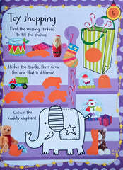 Santa's Reindeer Sticker Activity book