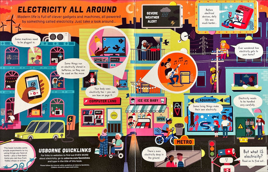 Usborne How it Works Electricity ( With Over 80 Flaps)