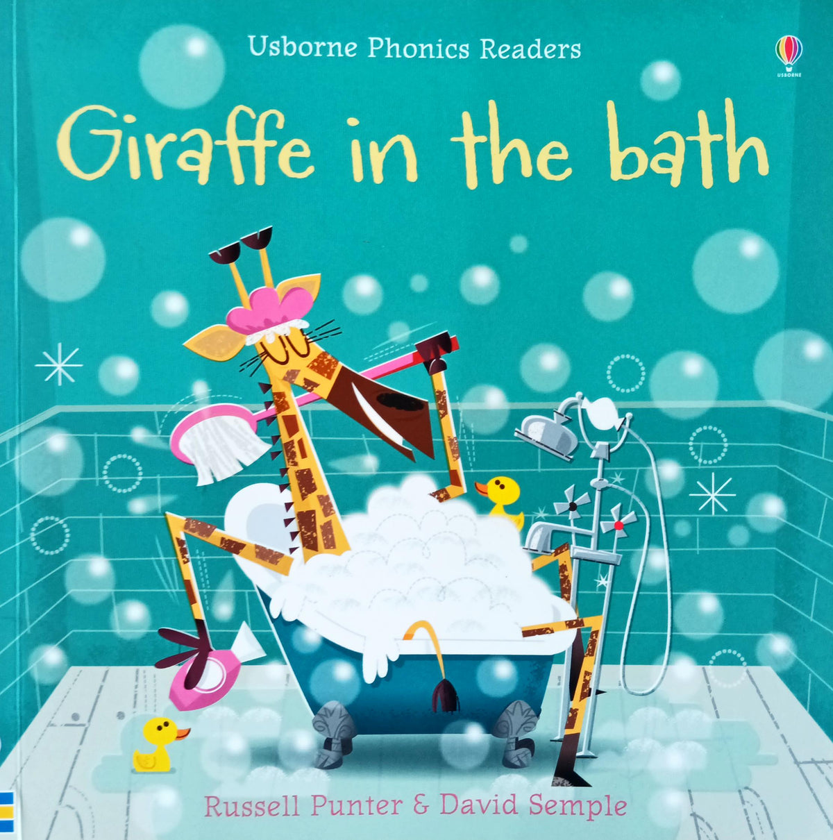 Usborne Giraffe in the bath