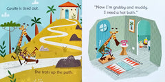 Usborne Giraffe in the bath