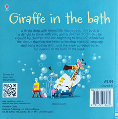 Usborne Giraffe in the bath