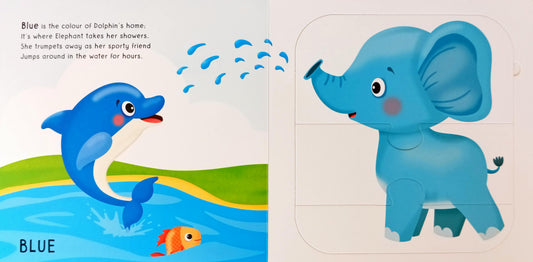 My First Mix & Match Puzzle Book: Wild Animals Learn Colour