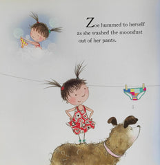 Zoe Beans Pants on the Moon!