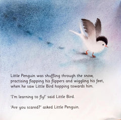 Little Penquin learns to swim