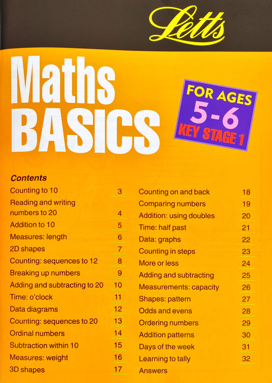 Leap Ahead Maths Basics (Age 5-6)