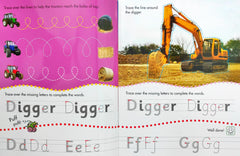 Learn To Write Tractors And Diggers( Wipe And Clean)