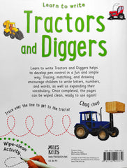 Learn To Write Tractors And Diggers( Wipe And Clean)