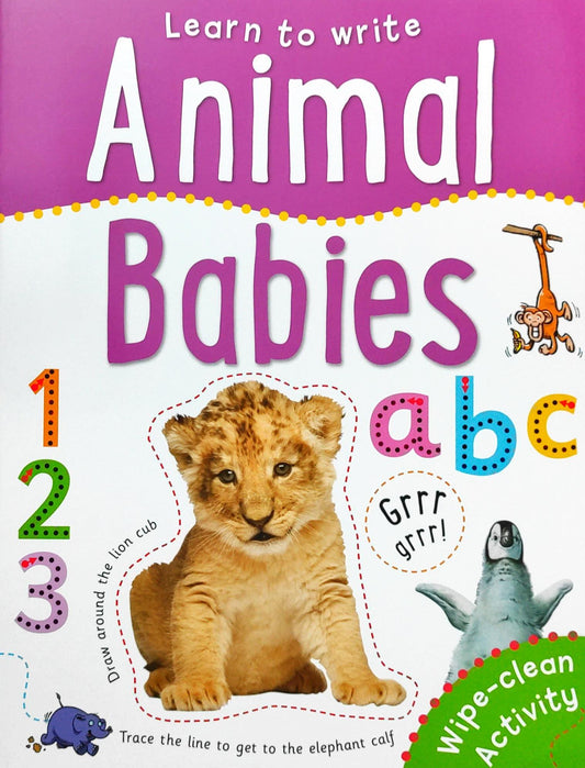 Learn To Write Animal Babies( Wipe And Clean)