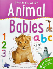 Learn To Write Animal Babies( Wipe And Clean)