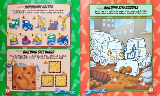 Busy Building Site Sticker Fun Book