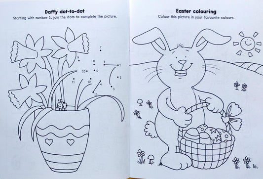 Easter Activity Book ( With Colourful Sticters)