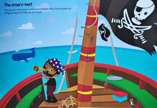 555 Sticker Fun Pirate Ship