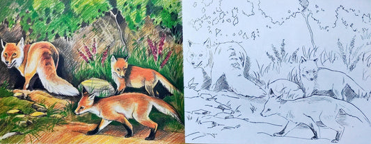 Poster Art Animas To Colour