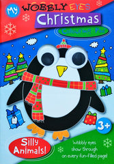 My Wobbly Eyes Christmas Colouring Pad Silly Animals