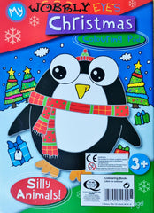 My Wobbly Eyes Christmas Colouring Pad Silly Animals