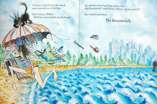 Winnie At The Seaside