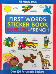 First Words English French Sticker Book