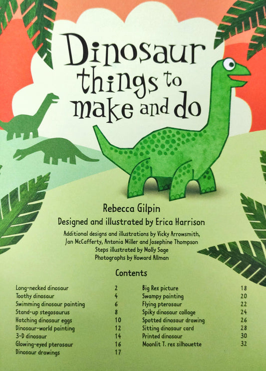 Usborne Dinosaur Things To Make And Do