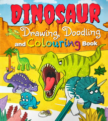 Dinosaur Drawing Doodling and Colouring Book