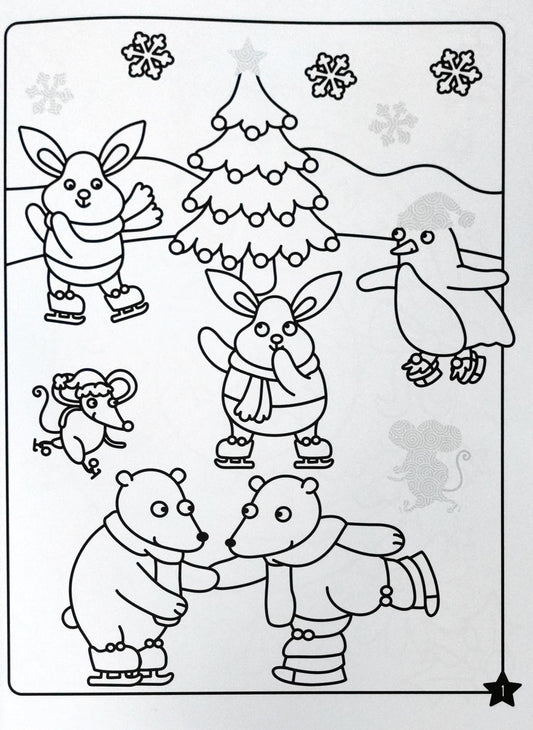 Winter Wonderland (Sticker Fun Colouring Book)