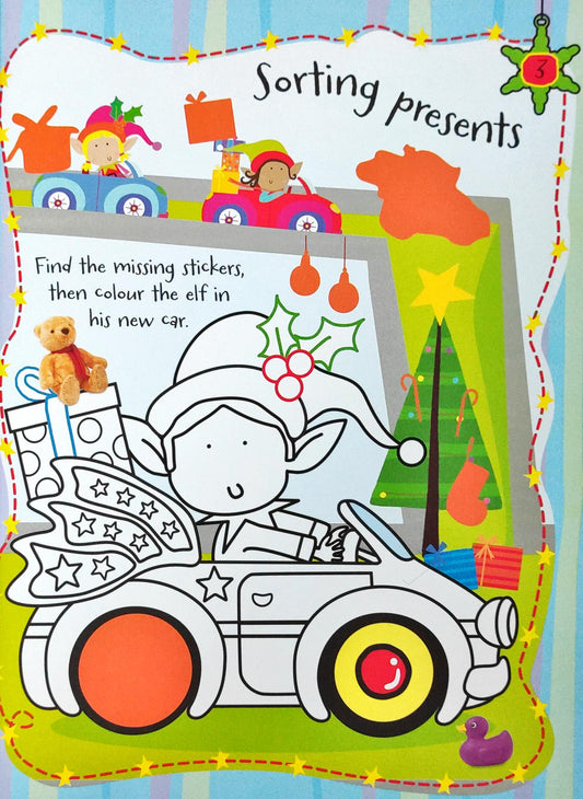Snowy Christmas Sticker Activity Book