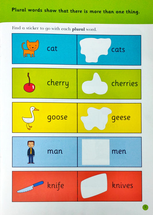 Sticker Grammer and Punctuation for School