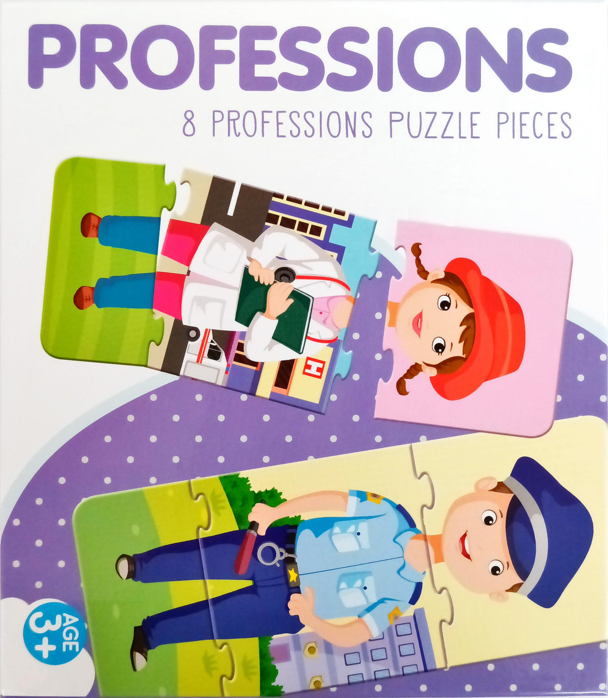 Professions Puzzle (8 Transports Puzzle Pieces)