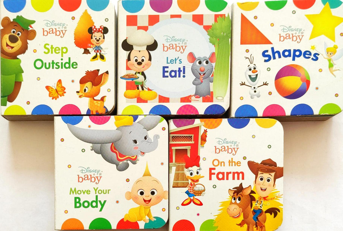 Disney Baby Small Book Combo 2  (4 Books/Board Book)