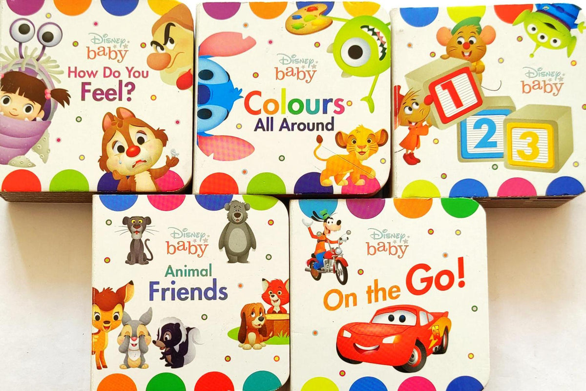 Disney Baby Small Book Combo 3  (5 Books/Board Book)